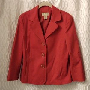 Vintage Boutique Essentials Career Structured Blazer Jacket Sz 12 3/4 sleeve